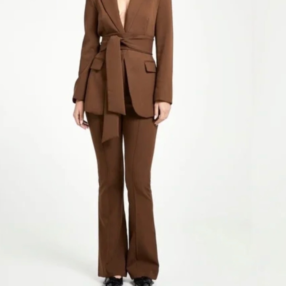 Because Of Alice Wide Leg Suit Trousers